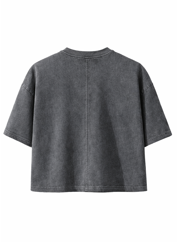 Faded Cropped Boxy Tee