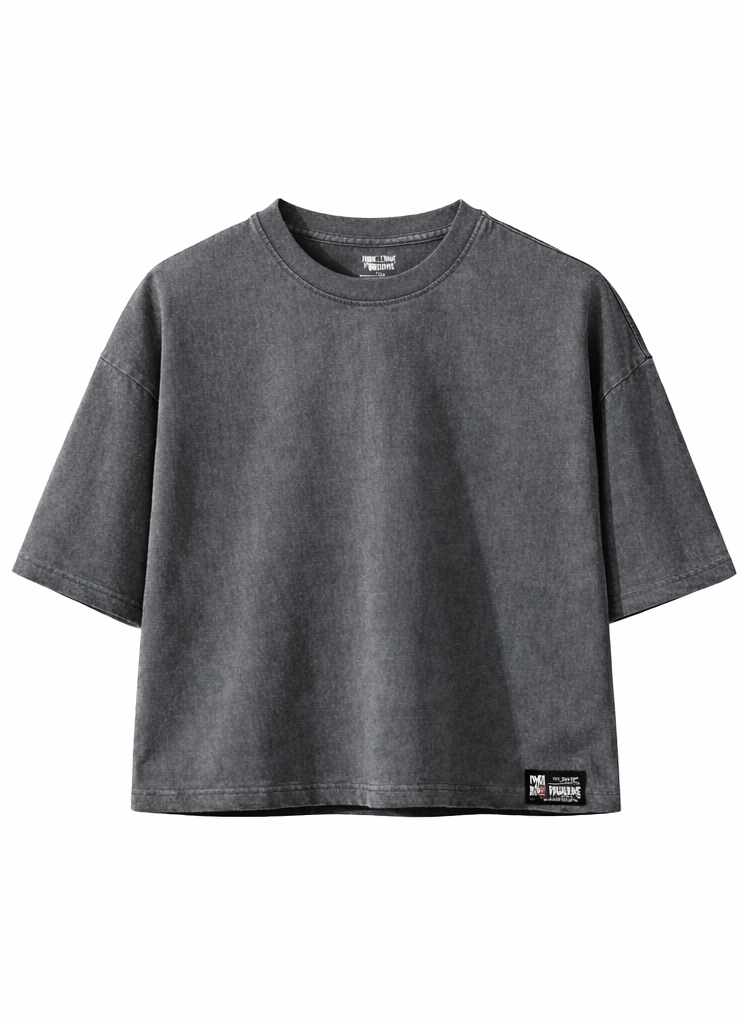 Faded Cropped Boxy Tee