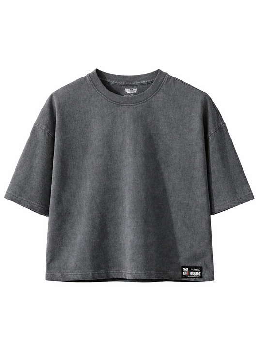 Faded Cropped Boxy Tee